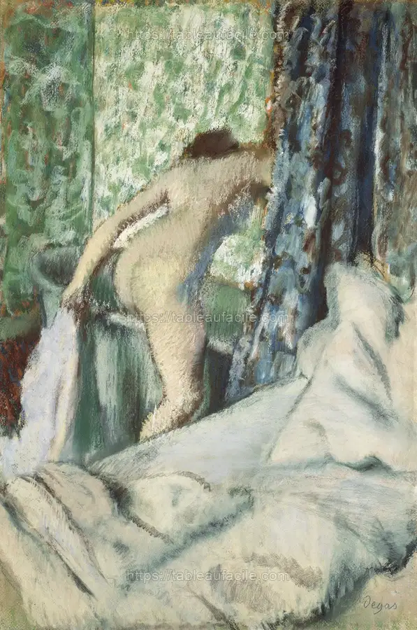 Nude lady. The Morning Bath​ (ca. 1887–1890)  by Edgar Degas apercu