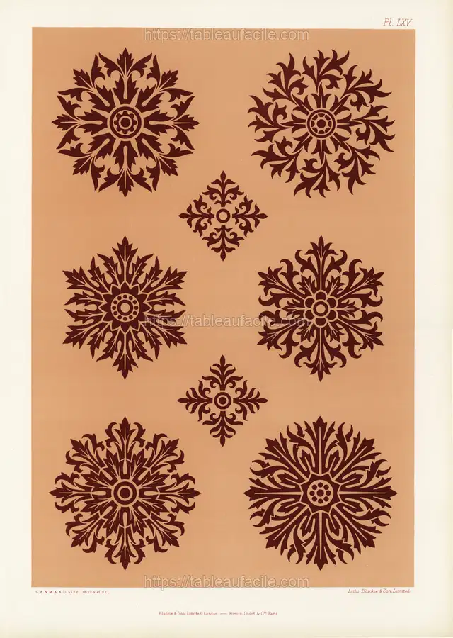 Renaissance pattern.(1892) by G.A Audsley and M.A. Audsley. apercu