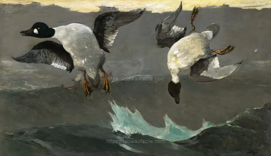 Right and Left (1909) by Winslow Homer apercu