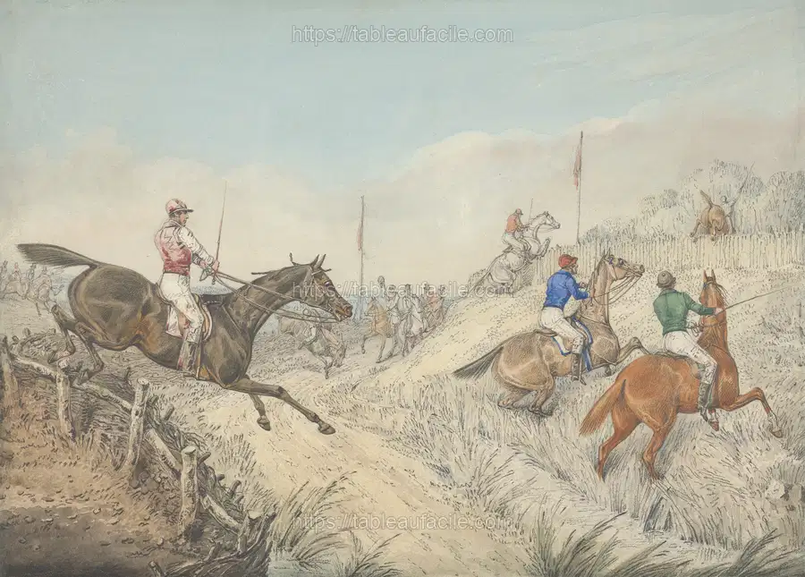 Steeplechasing The Field Jumping in and Out of a Lane apercu