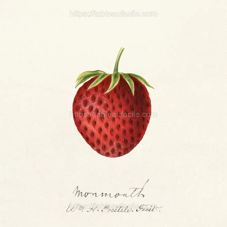 Strawberry (Fragaria) (1891) by William Henry Prestele apercu