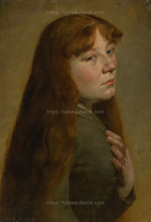 Study of a woman from three quarters profile apercu