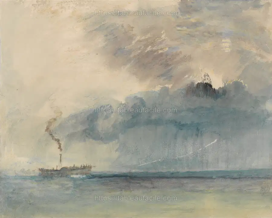 A Paddle-steamer in a Storm apercu