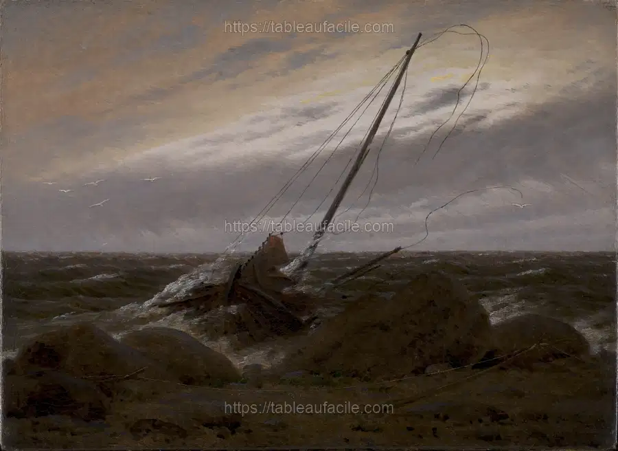 After the storm by Caspar David Friedrich apercu