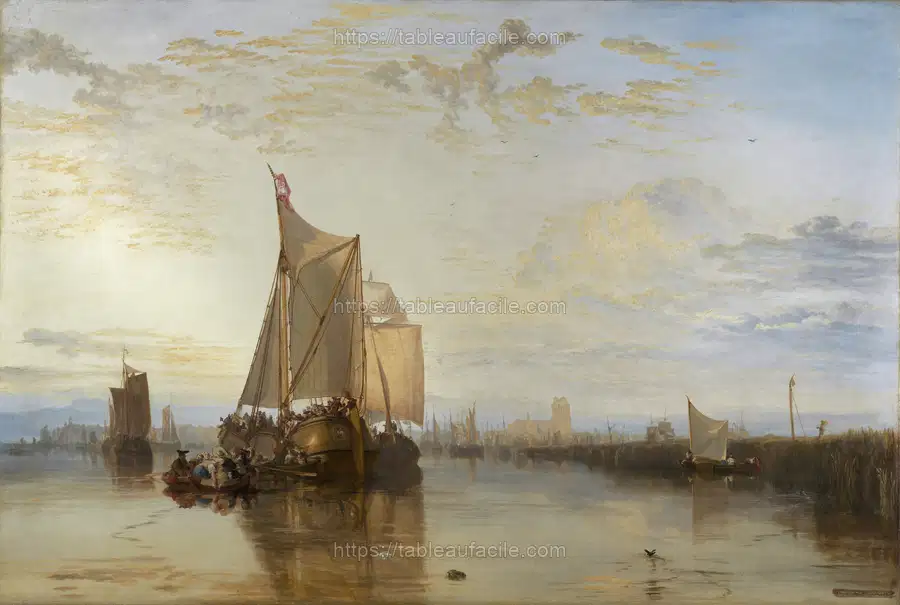 Dort or Dordrecht The Dort Packet-Boat from Rotterdam Becalmed 1818 apercu