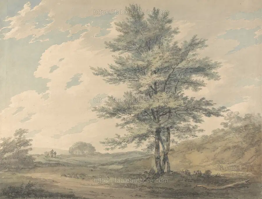 Landscape with Trees and Figures apercu