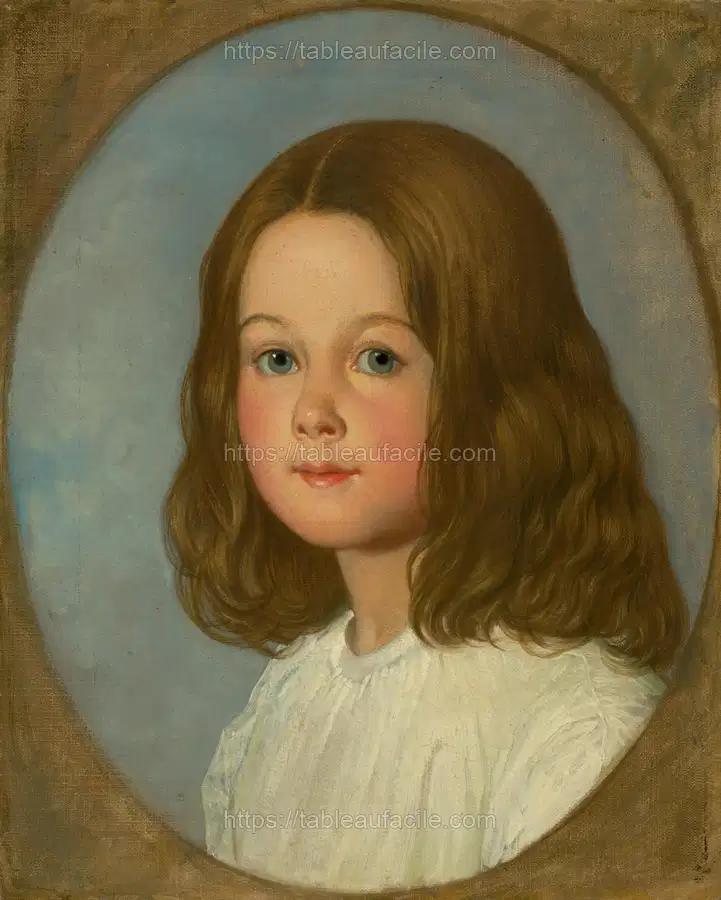 Portrait of a girl with long hair apercu