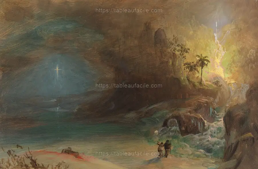 Study for Apotheosis to Thomas Cole, Frederic Edwin Church apercu