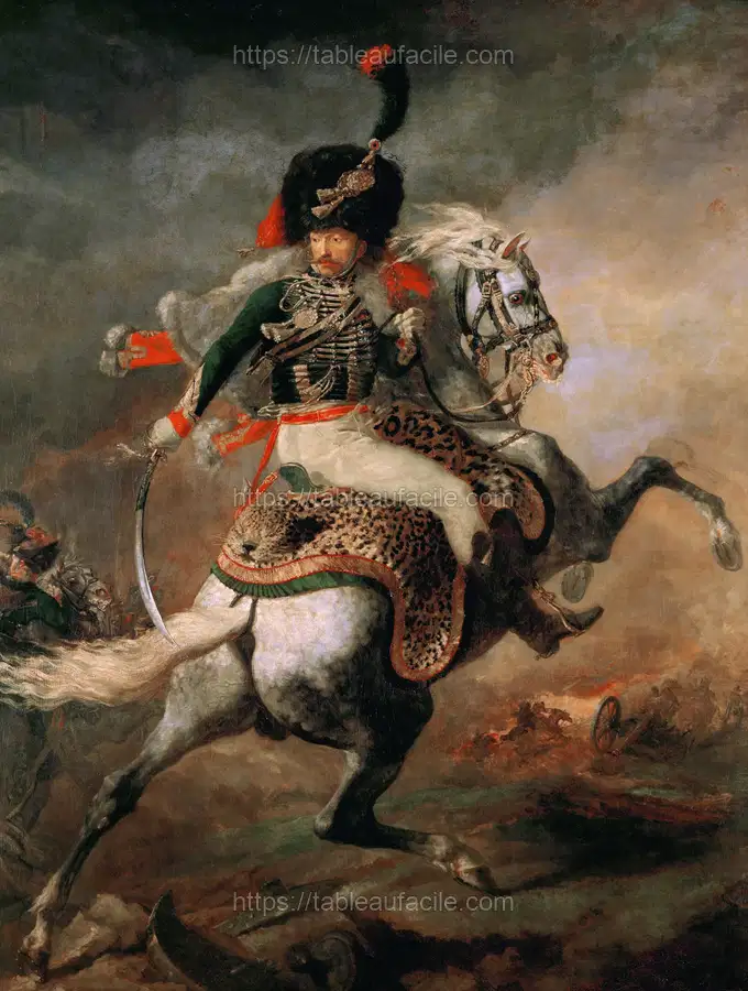 The Charging Chasseur (1812) romanticism by Théodore Géricault apercu
