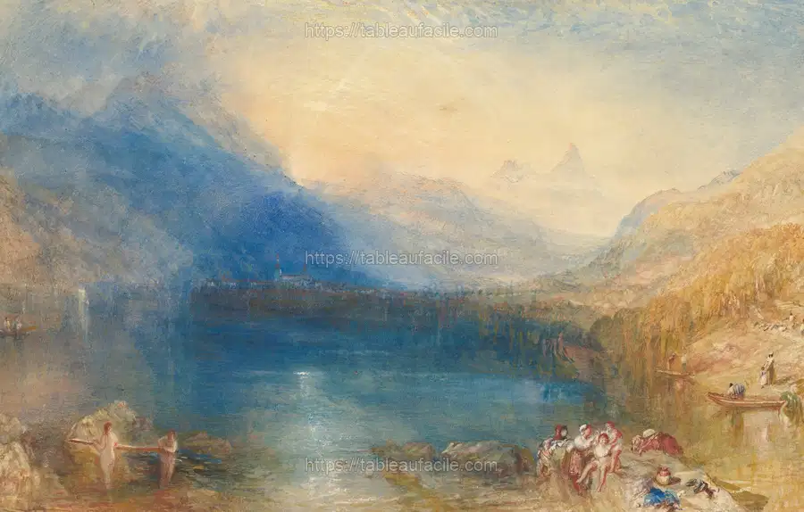 The Lake of Zug (1843) by Joseph Mallord William Turner apercu