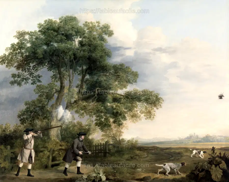 Two Gentlemen Shooting (ca. 1769) George Stubbs apercu