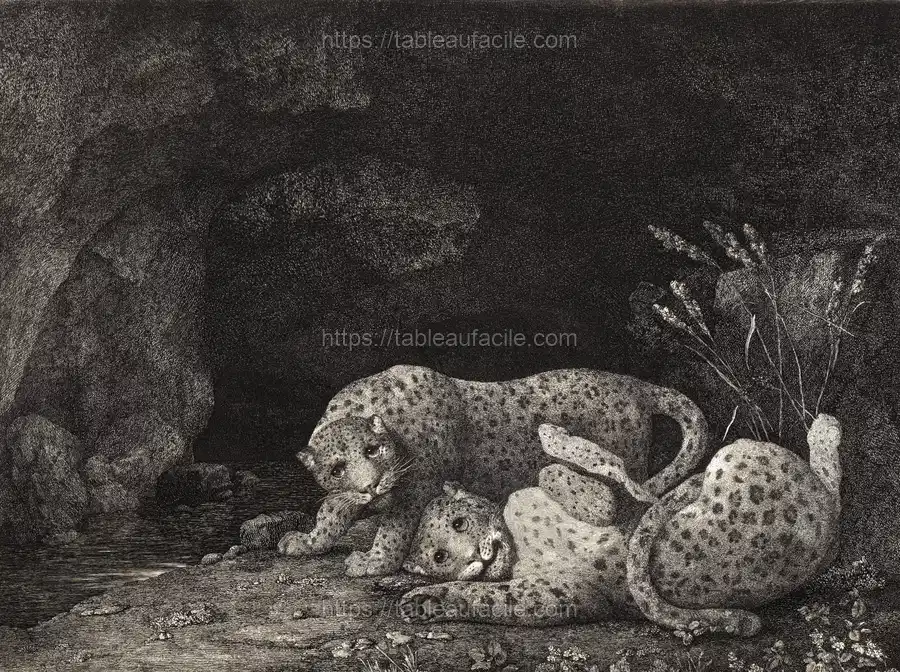 Tygers at play (1780) George Stubbs apercu
