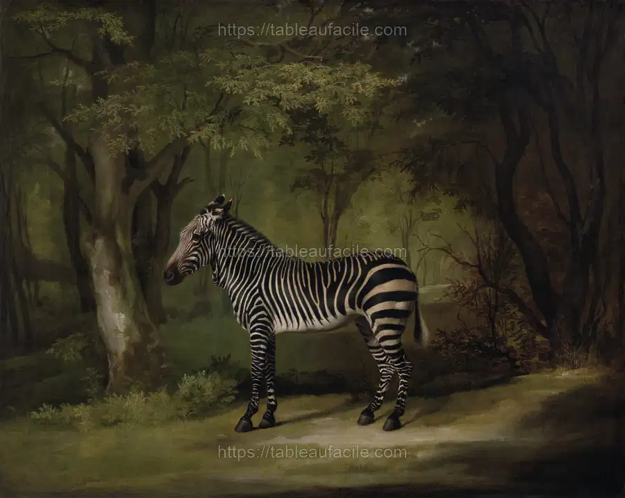 Zebra (exhibited 1763) George Stubbs apercu